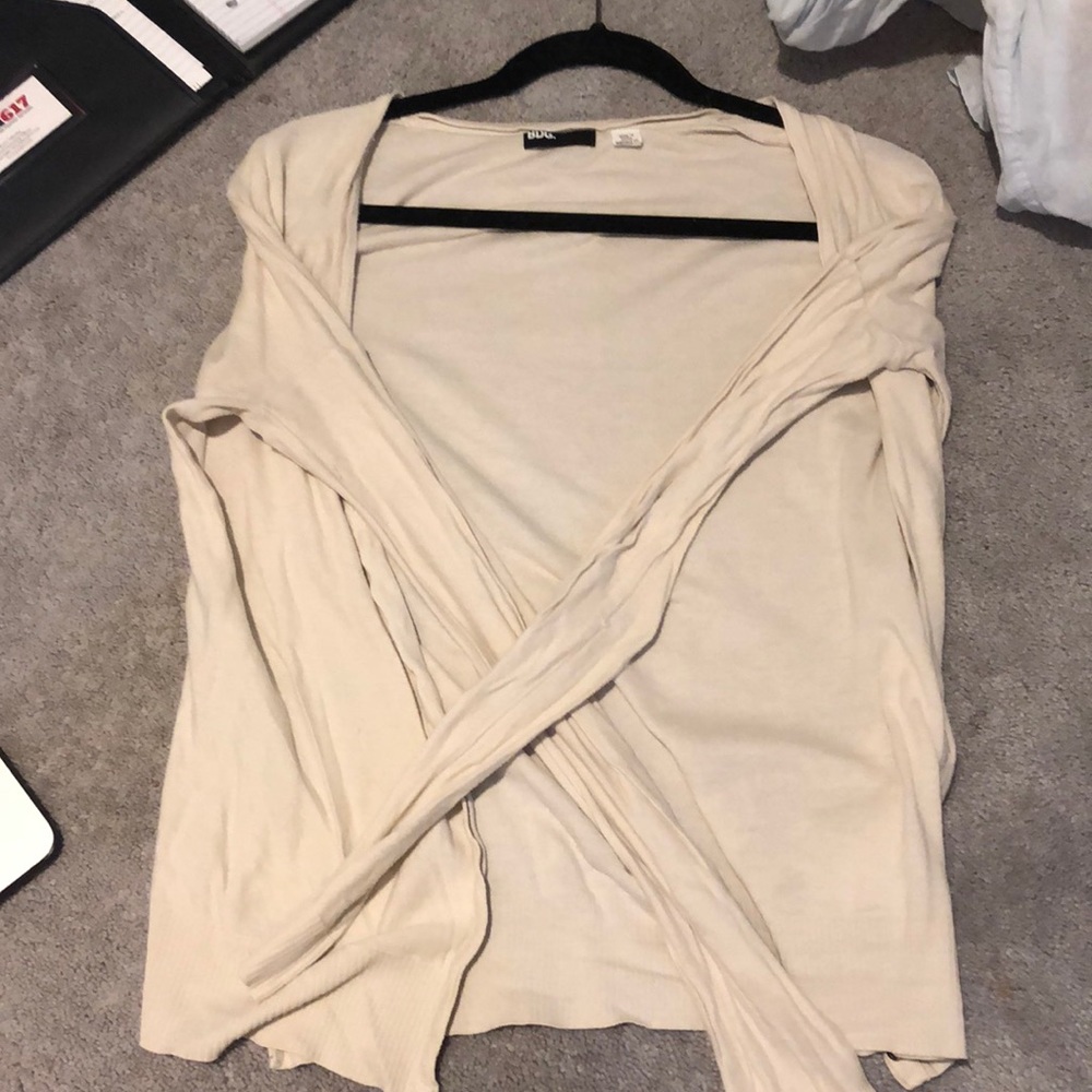 medium cream colored cardigan from BDG